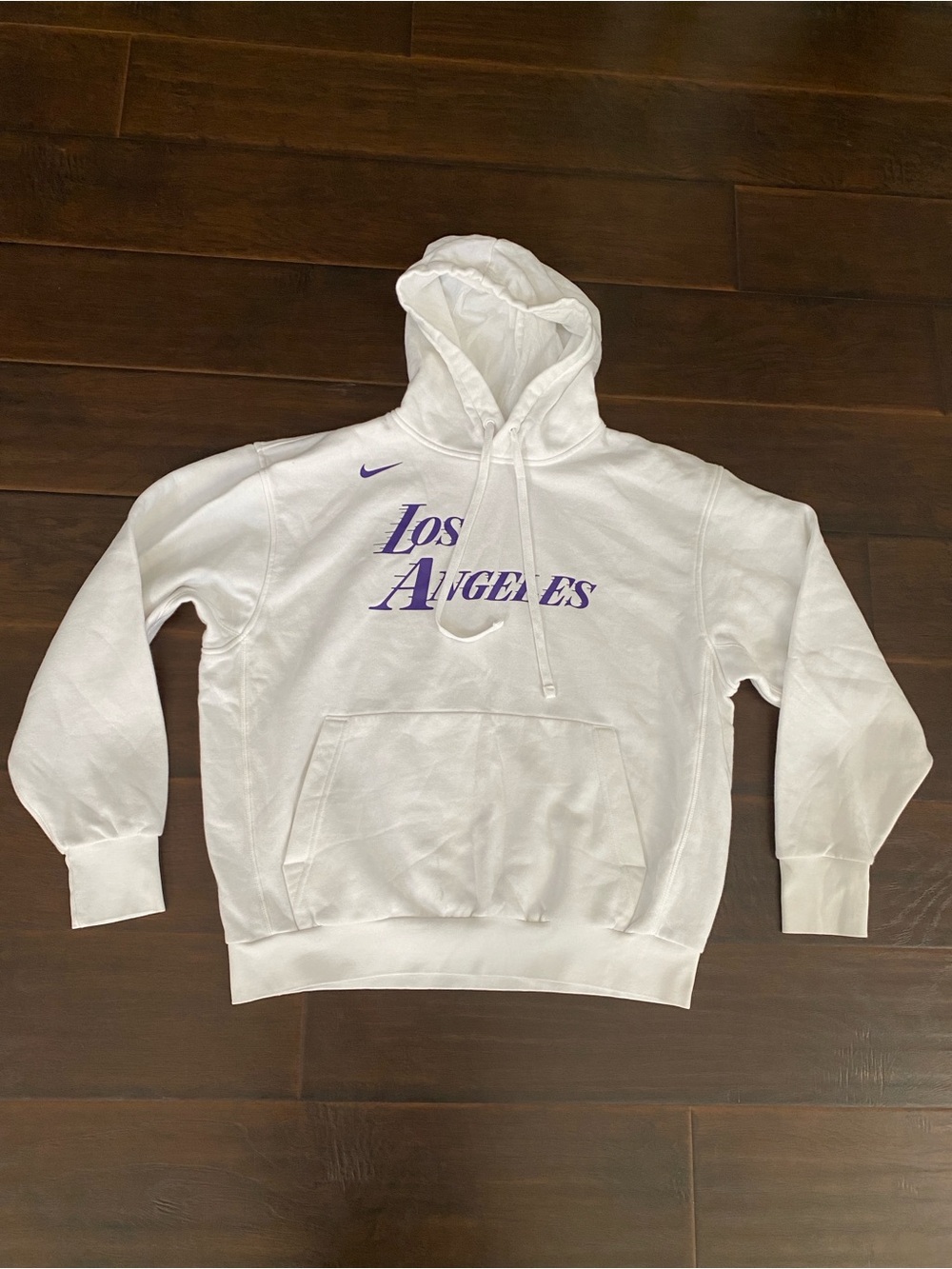 Nike NBA Los Angeles white long sleeve hoodie men’s size L